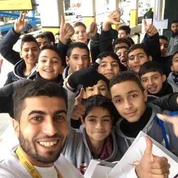 Our staff share their knowledge with Al Beereh Islamic School as part of their contribution to  INJAZ project